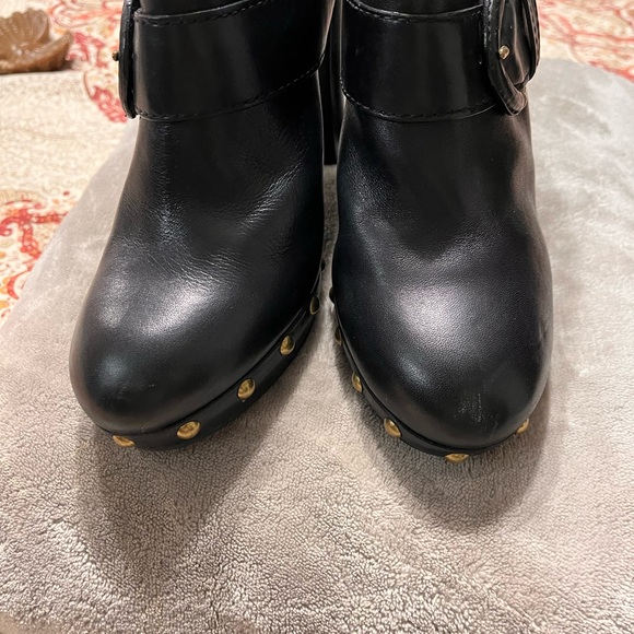 Coach Black Leather Mules - Picture 4 of 10
